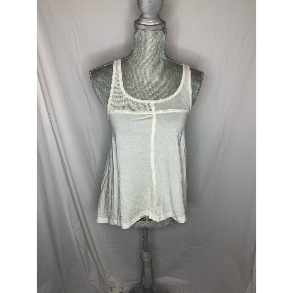 Cream Flowy Tank Top